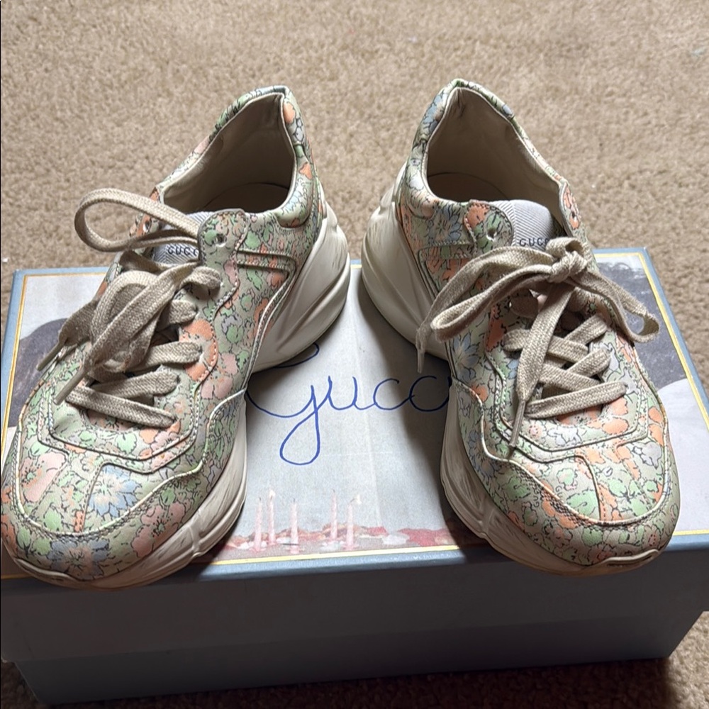 Gucci Pastel Floral Sneakers